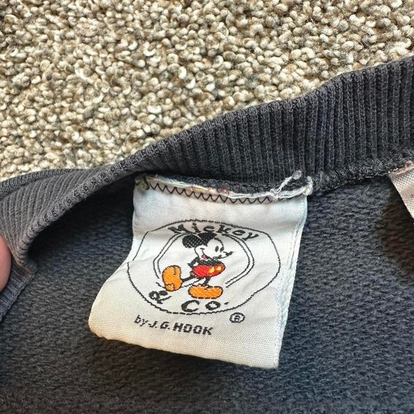 Vintage Mickey Mouse disney‎ black crewneck sweatshirt tagged womens large - Picture 2 of 6